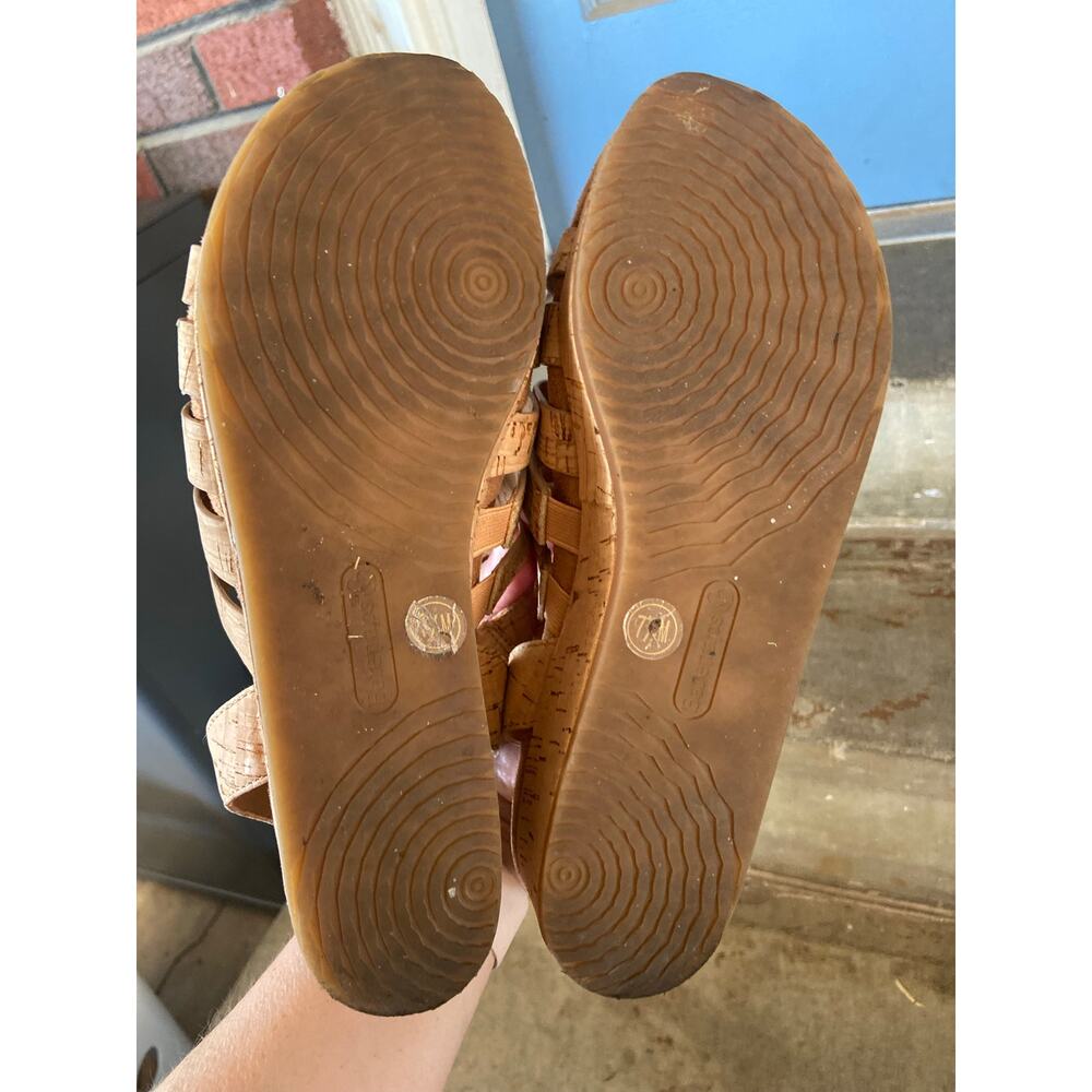Baretraps Nickie natural cork gladiator style wedge sandal - Picture 10 of 11